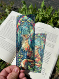 Mythical Fox Stained Glass Bookmark - Enchanted Fox Art, Magical Fox Gift, Unique Fox Bookmark