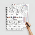 Cleaning Planner – Undated Daily, Weekly & Monthly Home Organizer with Chore Cha